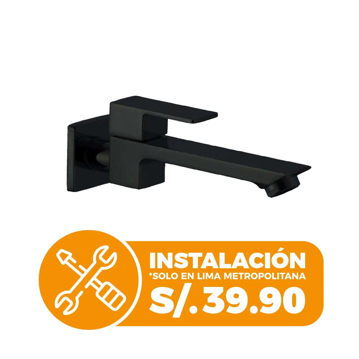 Llave para bowl a la pared TRT-1P Black Fratelli