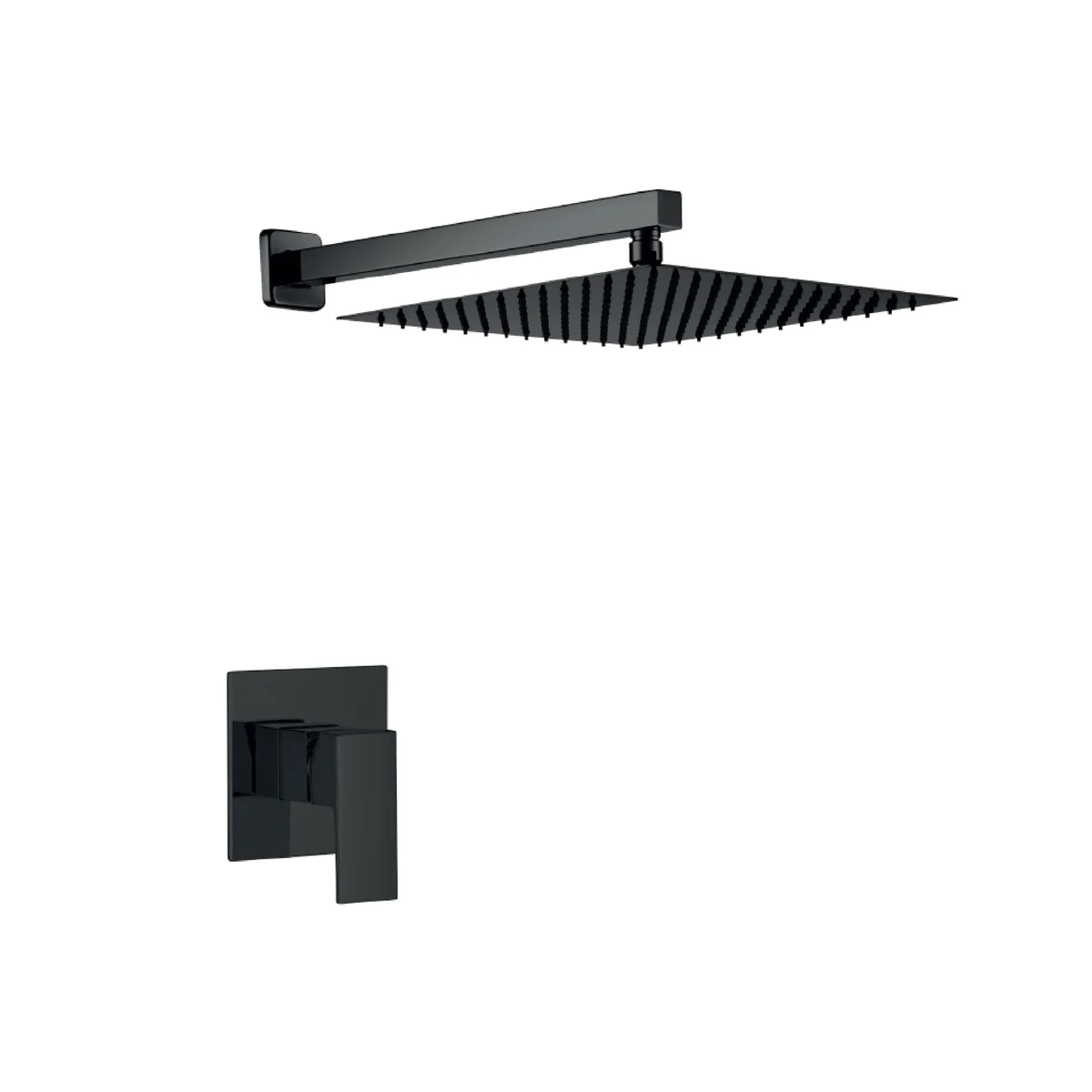 Mezcladora con cabeza de ducha FS002 Sands Black Fratelli