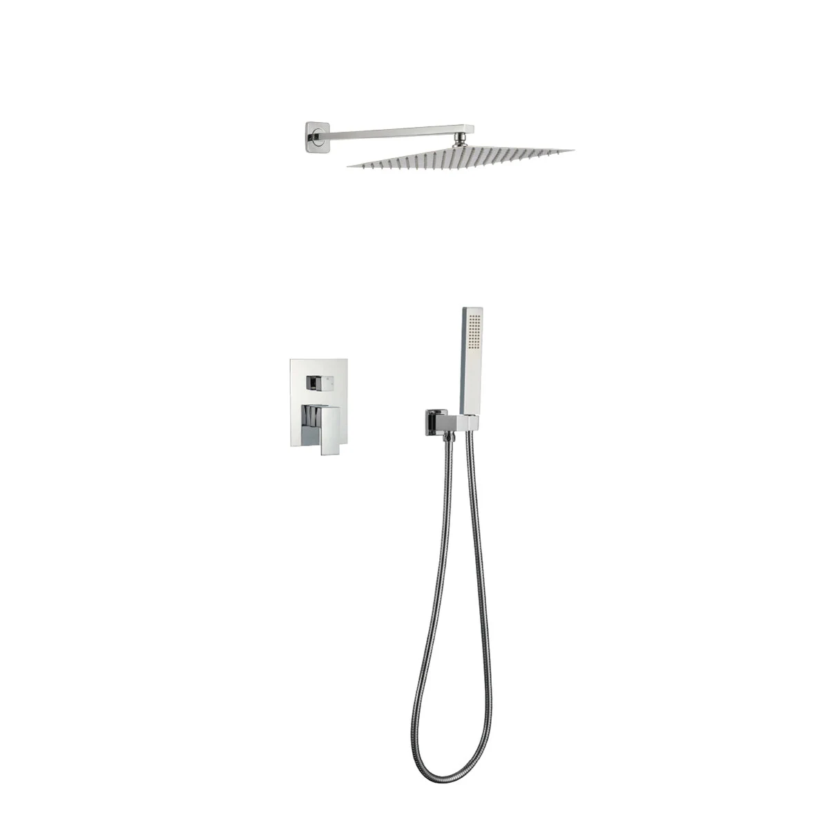 Mezcladora con cabeza y teléfono de ducha FB024 Sands cromada Fratelli